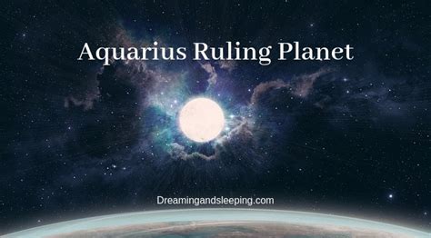 Aquarius Ruling Planet