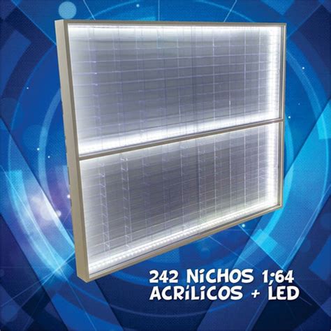 Estante Expositor Nichos Acr Lico Led Cole O Miniaturas Hot Art Curitiba