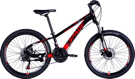 Велосипед Space Mercury AL AM DD FR 24" 11" 2025 Чорно-червоний (OPS-SP ...