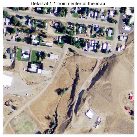 Aerial Photography Map of East Thermopolis, WY Wyoming