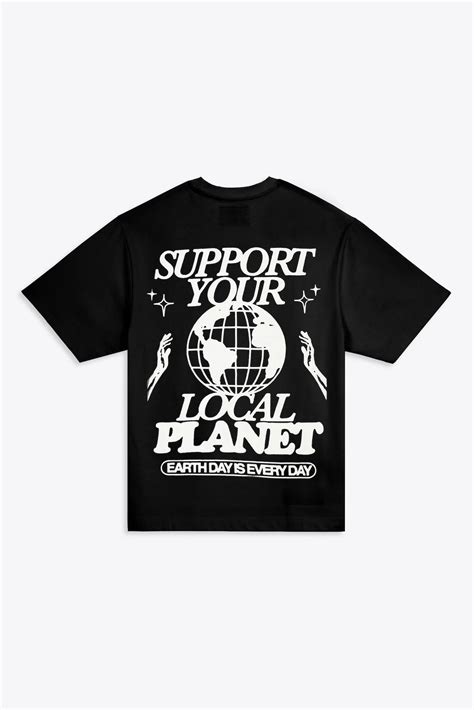CHNGE SUPPORT YOUR LOCAL PLANET ZW S/S T-SHIRT in black – Garmisland