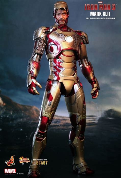 IRON MAN MARK 42 XLII 1 6 Scale Figure MMS197D02 IRON MAN 3 HOT TOYS Cawette Jones