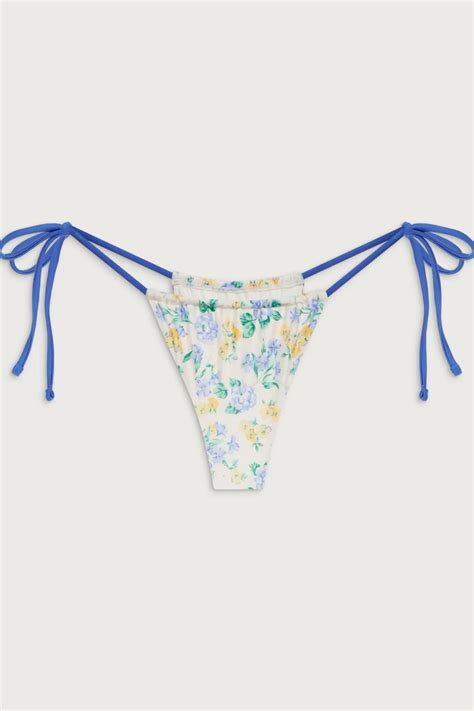 Frankies Bikinis Bottoms Bikinis Tia Shine Skimpy Bikini Bottom Coastal Floral Effortless Swim