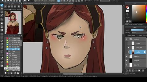 Speed Paint Medibang Paint Hilda Boreas Greyrat Tsundere Milf From Jobsless Reincarnation D