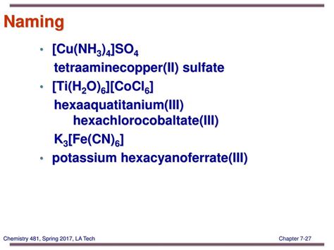 Chemistry 481 01 Spring 2017 Instructor Dr Upali Siriwardane Ppt Download