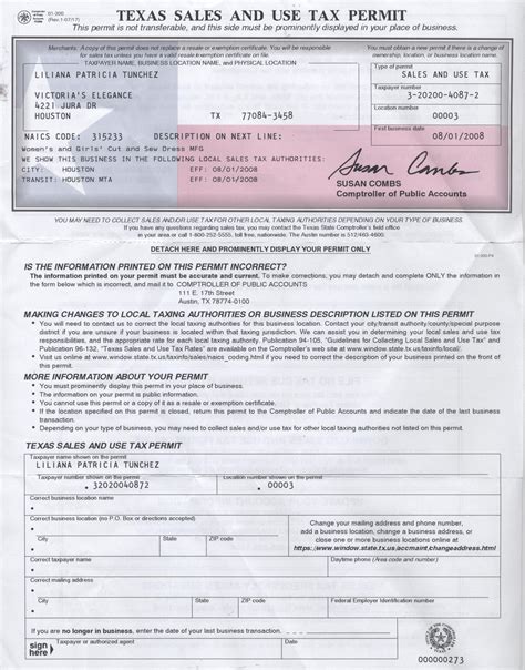 What Is A Texas Sales And Use Tax Resale Certificate - Free Math ...