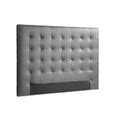 Sogno T Te De Lit Capitonn E Simili Gris L Cm Cdiscount Maison