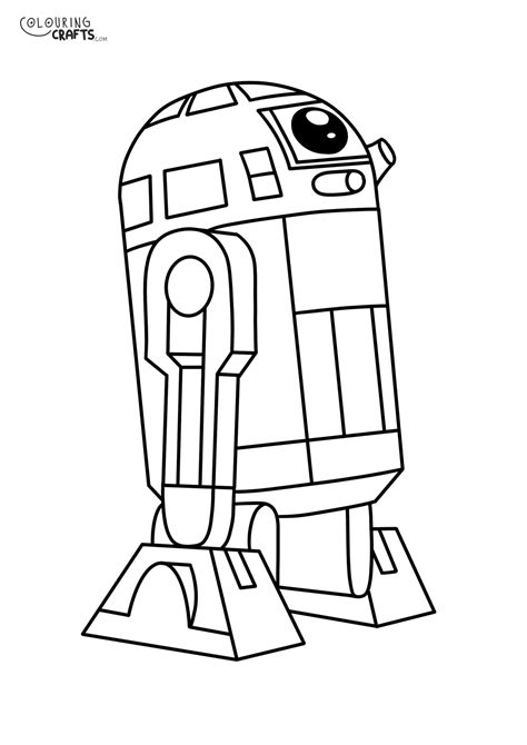 Star Wars R D Colouring Page Colouring Crafts