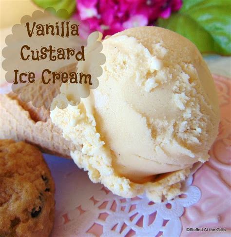 Homemade Vanilla Custard Ice Cream Custard Ice Cream Ice Cream Maker