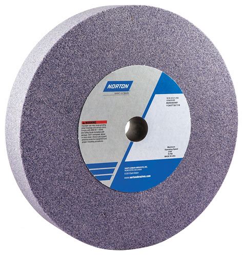 NORTON Type 1 Aluminum Oxide Straight Grinding Wheel 12 1 1 4 Arbor