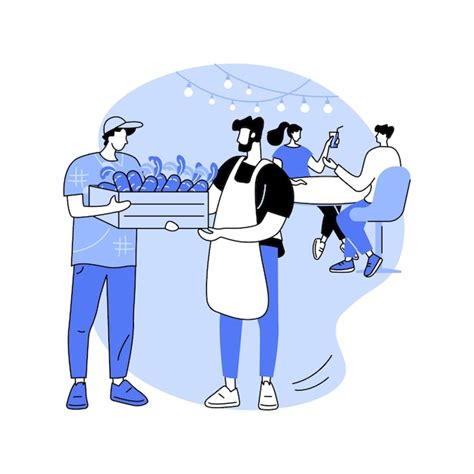 Premium Vector Selling Farm Products To Restaurants Isolated Cartoon