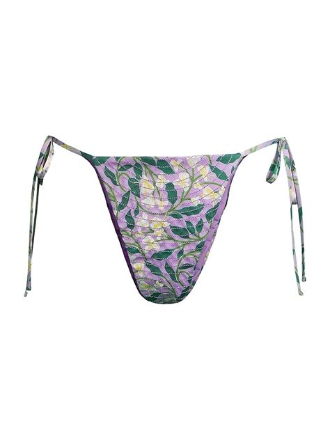 Buy Agua By Agua Bendita Ipanema Dos Gardenias Lila Side Tie Bikini
