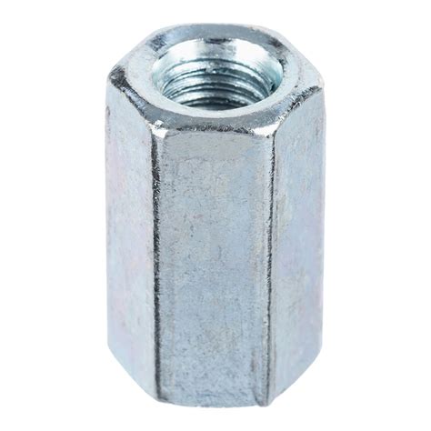 Гайка соединительная оцинкованная M10 х30 мм DIN 6334 (25 шт.) (1 кг ...