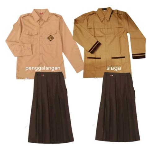 Jual Seragam Sekolah Pramuka Sd Perempuan Penggalang Dan Siaga Shopee
