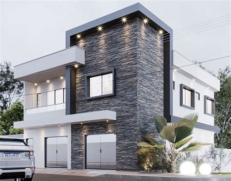 Comercial E Residencial On Behance 2 Storey House Design