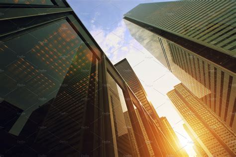 toronto financial district skyline stock photo  toronto