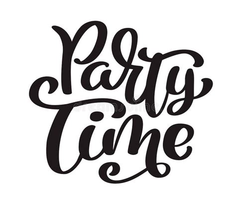 Word Art Party Time Stock Illustrations 1214 Word Art Party Time