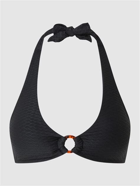 Shiwi Bikini Oberteil In Triangel Form Modell Caro Wattiert Black Online Kaufen