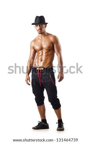 Muscular Sexy Naked Man Dancing Studio Stock Photo Shutterstock