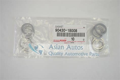 Genuine Toyota Lexus Drain Plug Gasket Washer 9043018008 SET of 10 ...