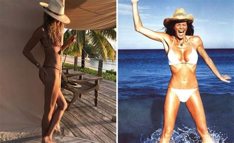 Elle Macpherson 58 Looks Sensational In Age Defying Bikini Shots