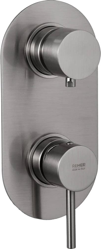 Смеситель для ванны с душем Remer X Style X92KB никель брашированный ...