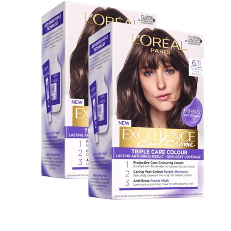 Bundle Of Loreal Paris Excellence Cool Creme Ultra Ash Dark Blonde Feta Mediterranean