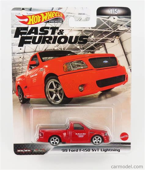 MATTEL HOT WHEELS HCP15 Scale 1 64 FORD USA F 150 SVT LIGHTNING PICK UP 1999 FAST FURIOUS RED