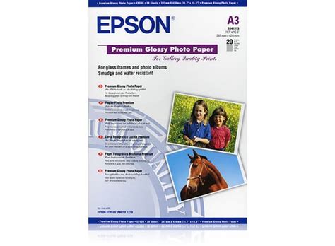 Papier fotograficzny EPSON Premium, DIN A3, 255g/m² połysk, 20 arkuszy ...
