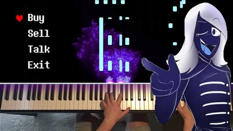 Deltarune Hip Shop Piano Cover Sheet Music Youtube