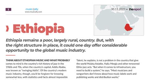 Country Profile - Ethiopia 2023 - Music Ally