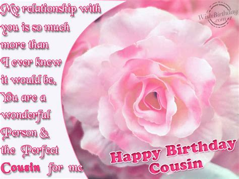Happy Birthday To A Wonderful Cousin Birthday Wishes Happy Birthday