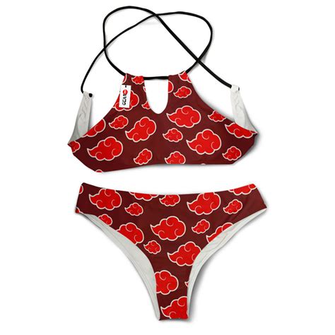 Akatsuki Red Bikini Custom Swimsuit Otbtcs Otaku Treasure
