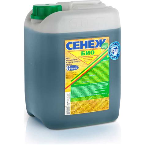 Консервирующий трудновымываемый антисептик д/жилых объектов СЕНЕЖ БИО 5 ...