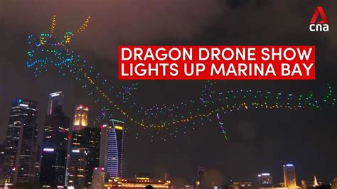 Dragon Made Up Of Drones Lights Up Singapore S Marina Bay For Legend Of