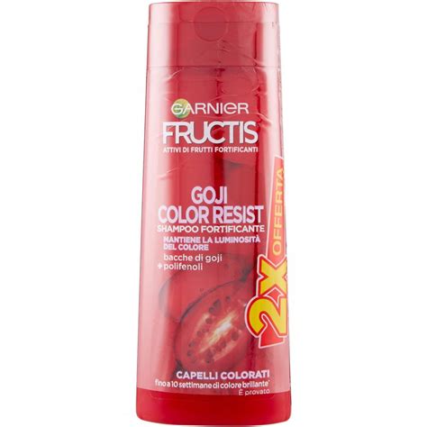 Shampoo Fortificante Per Capelli Colorati Con Goji Garnier Fructis X