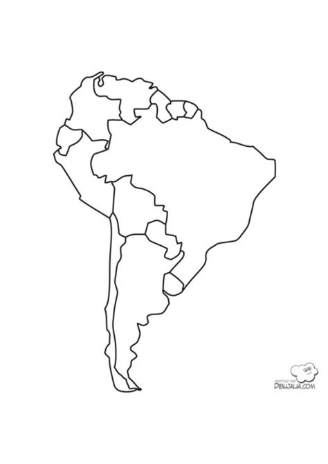 Mapa De Am Rica Politico Dibujo Dibujalia Dibujos Para