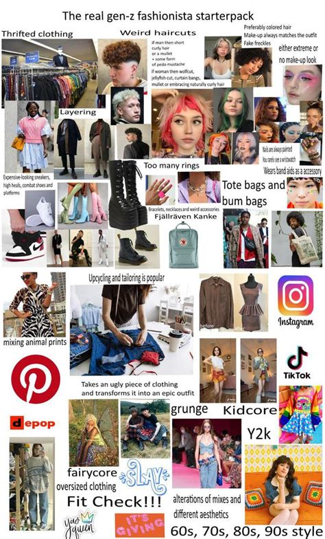 The Real Gen Z Fashionista Starterpack R Starterpacks Starter