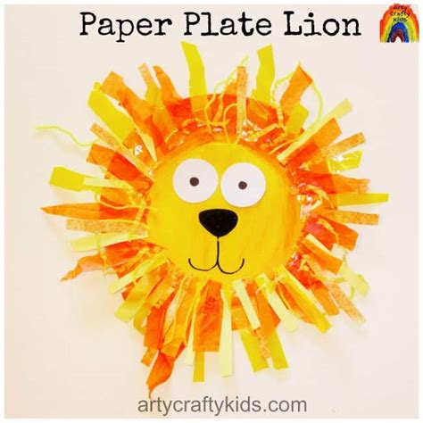 Paper Plate Lion