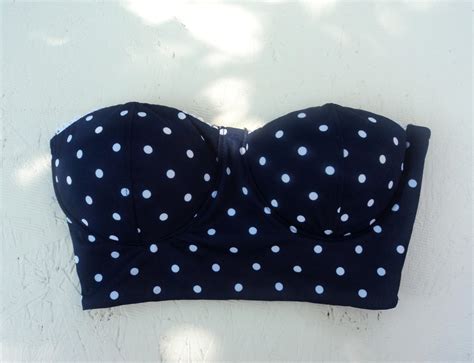 Bandeau Top Fully Lined Bikini Top To Polka Dots Lovers Perfect For