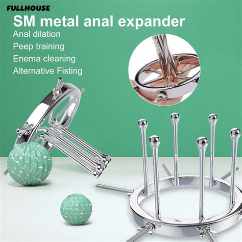 Fh Anal Dilatador Ajustable Impermeable Metal Juguete Butt Tapones