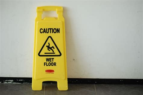 When Is A Wet Floor Sign Legally Required By Law