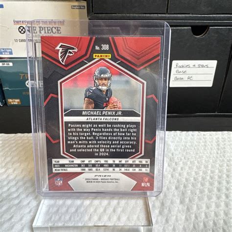 Panini Nfl Mosaic Michael Penix Jr Rc Falcons Yellow Reactive