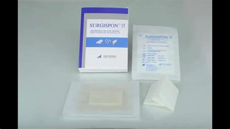 Absorbable Gelatin Sponge Ce 2460 Sterile Absorbable Haemostatic