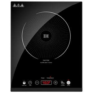 Spt Single Burner In Black Radiant Hot Plate With Temperature Control Rr The Home Depot