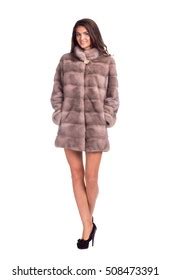 1 880 Fur Coat Naked Images Stock Photos Vectors Shutterstock