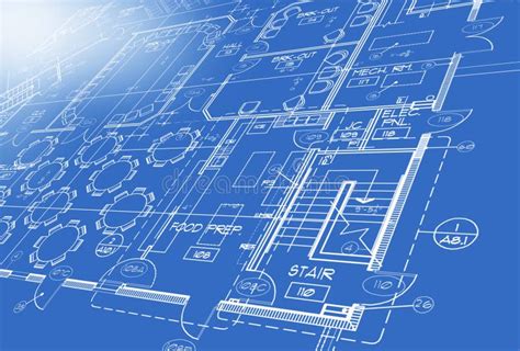 Blue print Plan stock illustration. Illustration of blueprint - 6916494