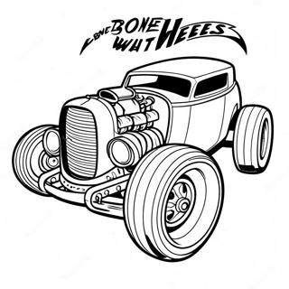 Bone Shaker Hot Wheels Racing Coloring Page Coloring Pages
