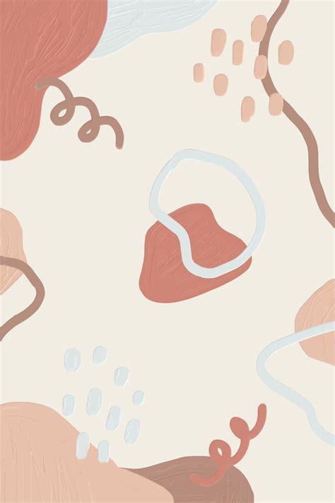 Abstract Hand Drawn Vertical Background Oil Texture Blobs In Pastel