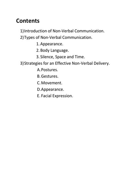 Nonverbal Communication Presentation Pdf Nonverbal Communication